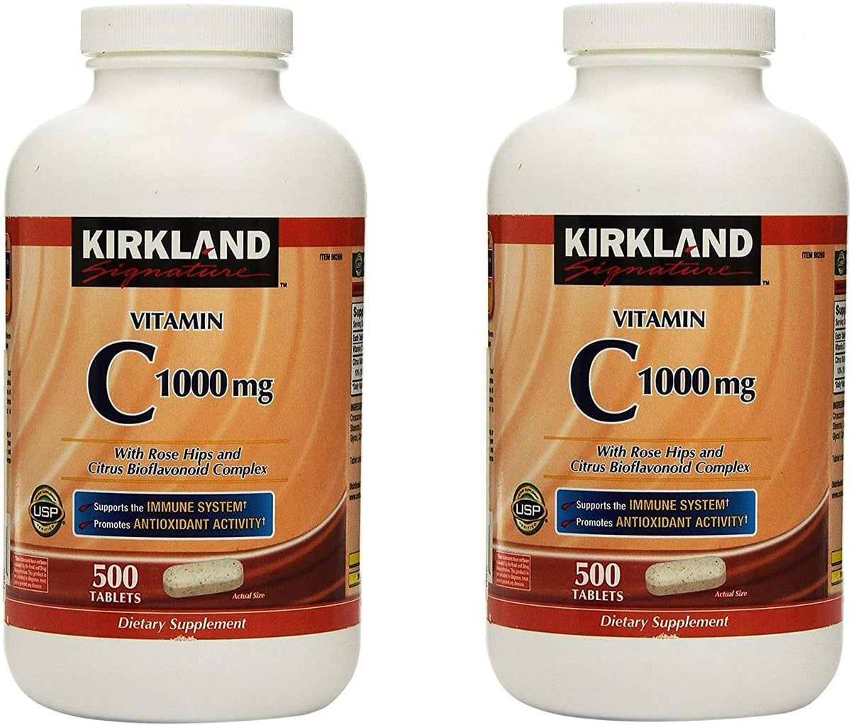 Kirkland Vitamin C with Rose Hips and Citrus Bioflavonoid Complex, 1000 mg, 500 Tablets (3-Pack) - görsel 4
