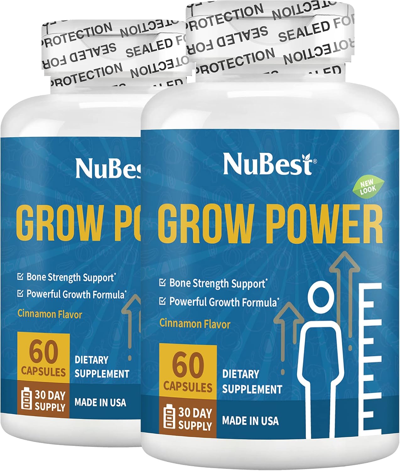 NuBest Grow Power - Calcium & Magnesium Food Supplement with Vitamin D3, B6, Zinc, Phosphorus & Multivitamin for Strong Bones and General Health (Pack of 3) - görsel 7