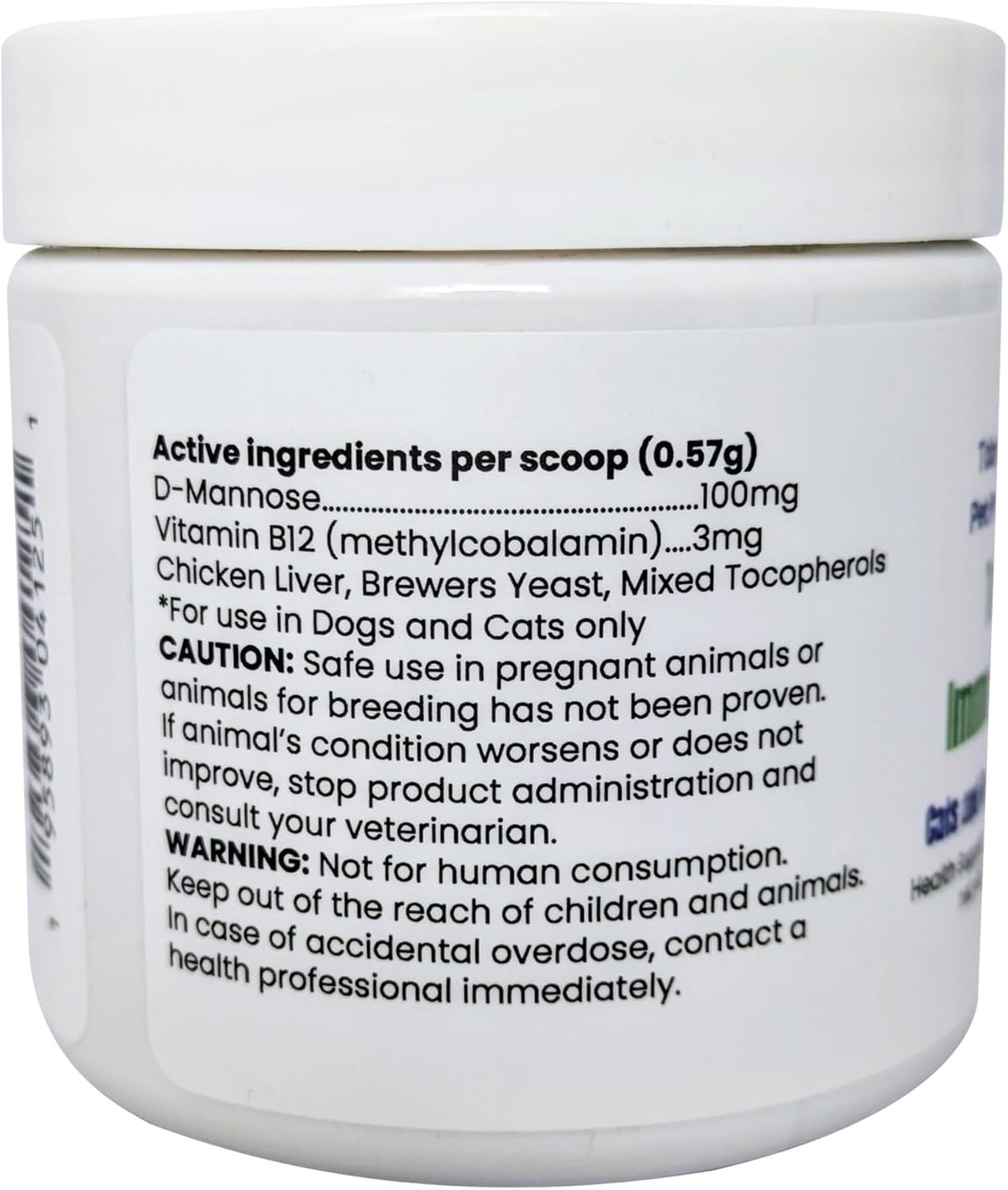 Toby's Immune Boost - Methylcobalamin B12 & D-Mannose Powder for Dogs and Cats - görsel 7