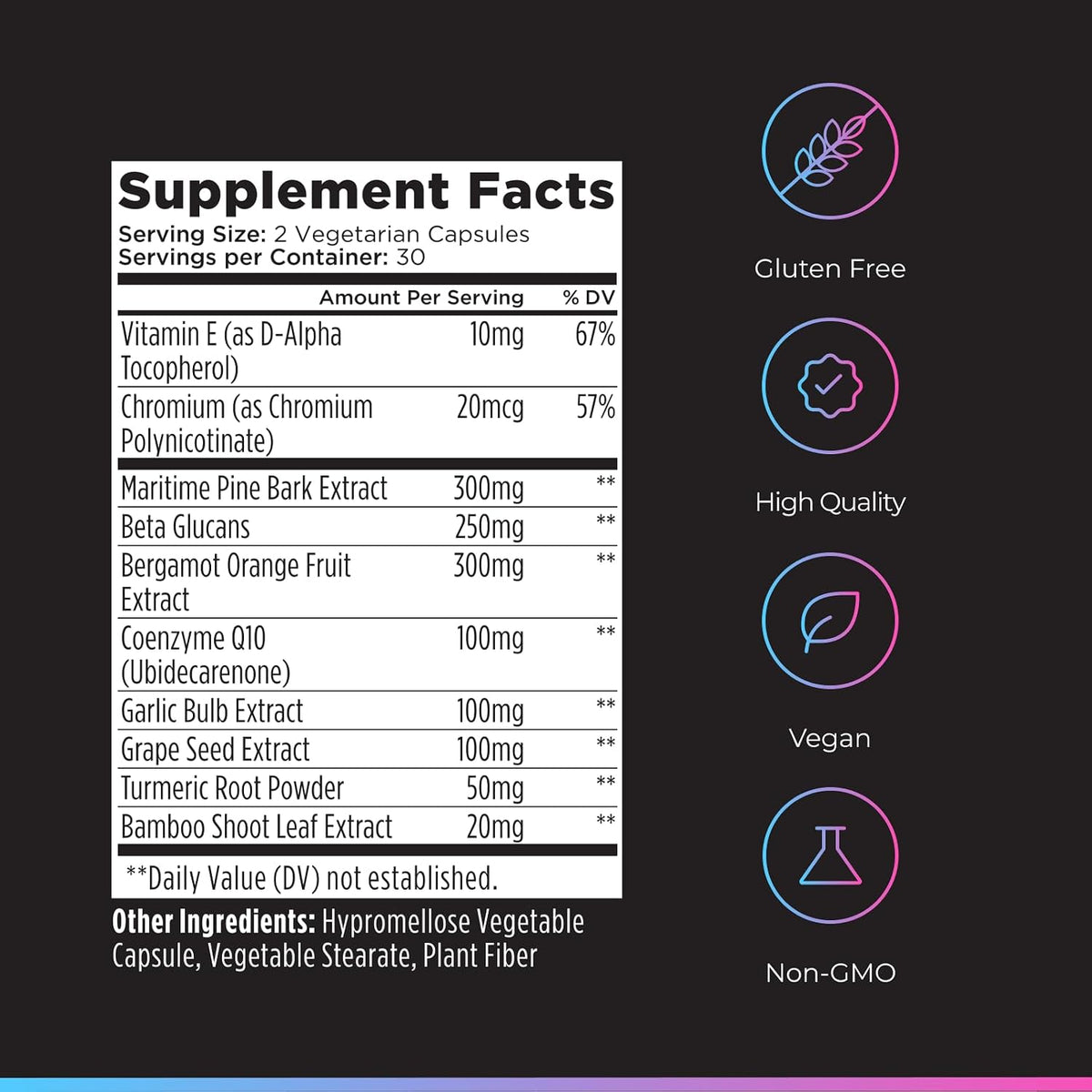 Livingood Daily Cholesterol Support Supplement - Heart Health with Garlic, CoQ10, Vitamin E, Bergamot, Plant Sterols - 60 Capsules - görsel 6