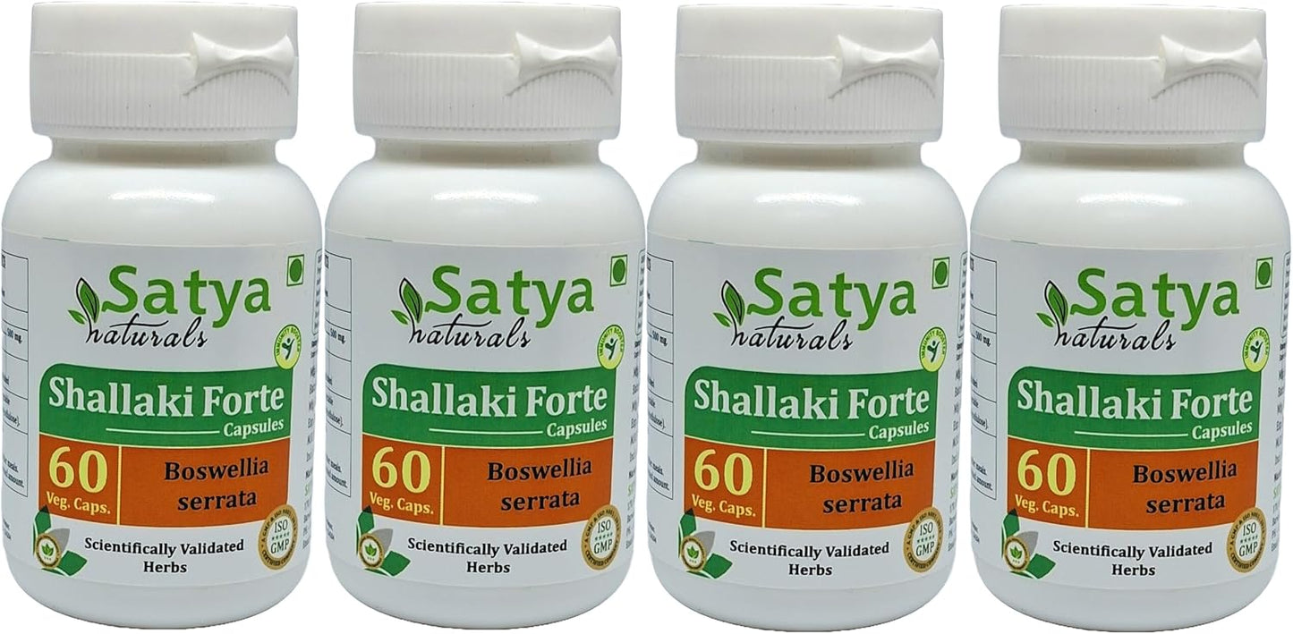 Satya Naturals Shallaki Forte 10:1 Boswellia Serrata Extract 500 mg, 60 Veg Capsules - görsel 8