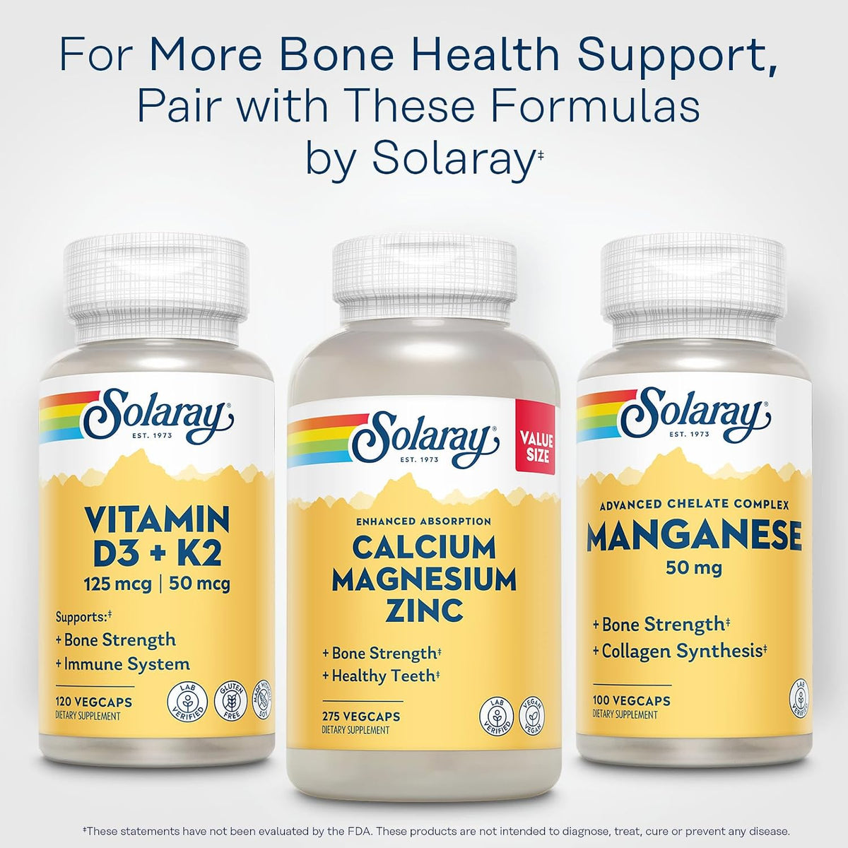 SOLARAY Manganese 50 mg – 100 VegCaps - görsel 6