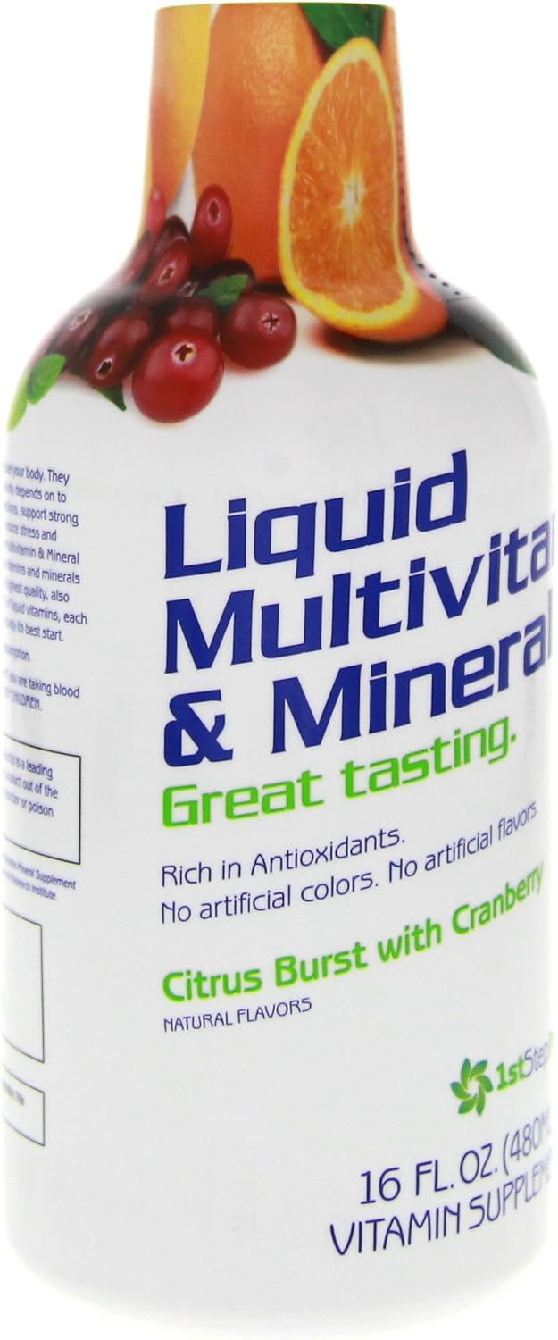 1st Step Pro-Wellness Liquid Multi-Vitamin and Mineral Food Supplement, Citrus Burst, 473 ml (Pack of 2) - görsel 8