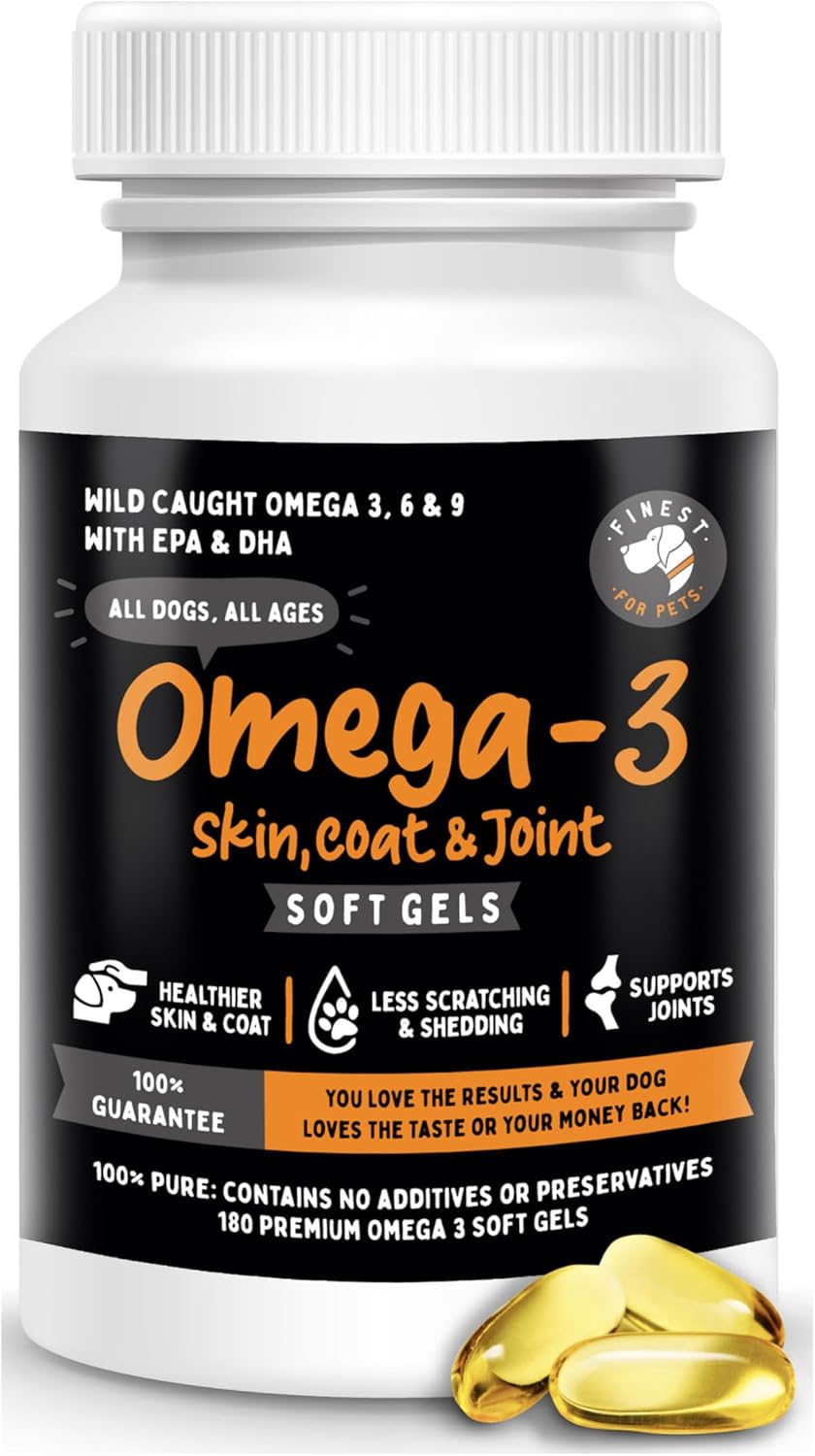 100% Pure Fish Oil for Dogs & Cats (1,545 mg Omega-3 per 5 ml serving) 454 ml. Loaded with EPA & DHA for Joints, Skin & Coat, Itching, Heart & Immune Health. Stronger Than Salmon Oil. Unflavoured Omegease. - görsel 10