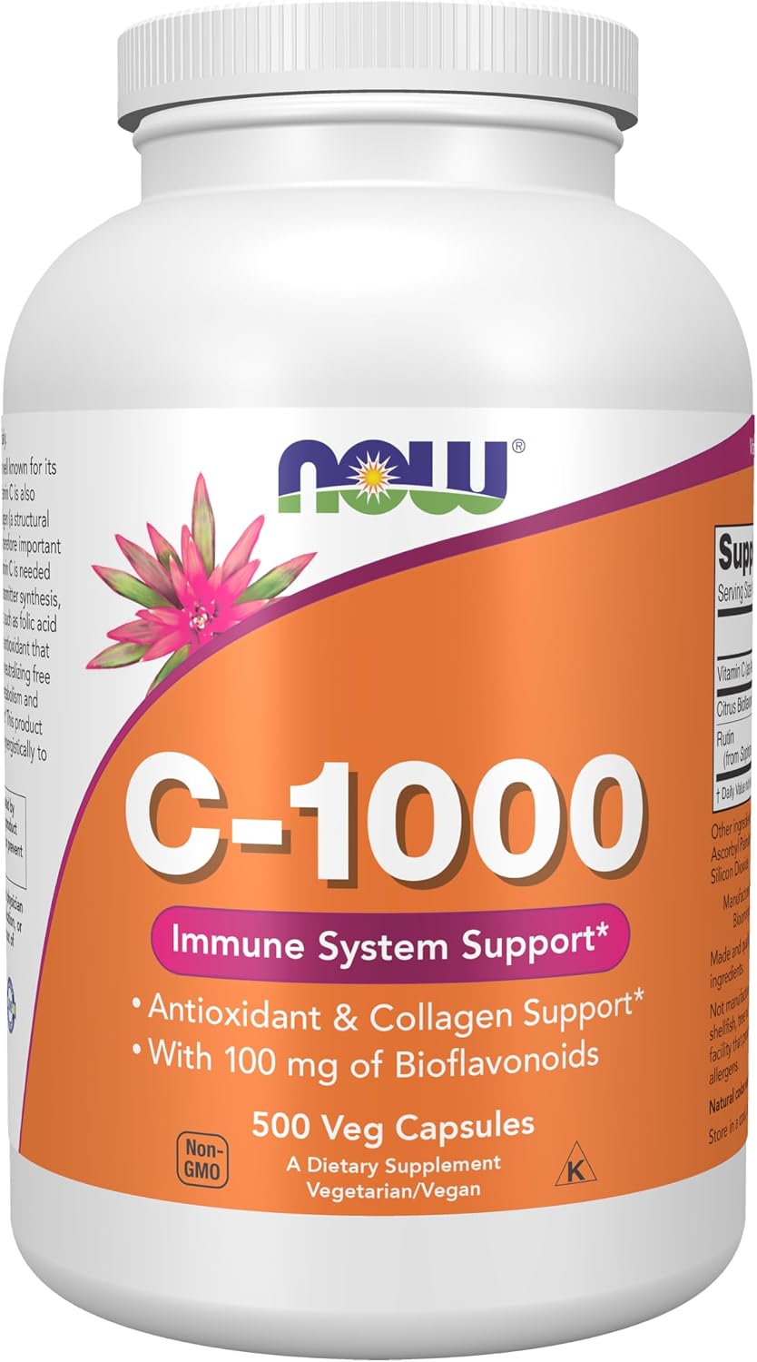 NOW Foods Vitamin C-1000 with Bioflavonoids, 100 Veg Capsules - görsel 10