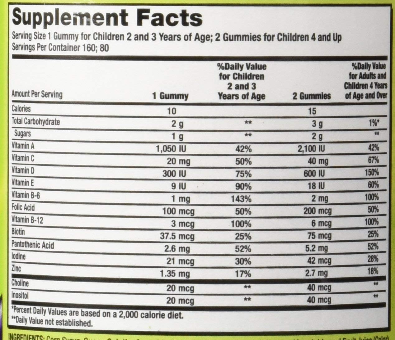 Kirkland Signature Children's Complete Multivitamin Gummies, 160 Count (4 Pack) - görsel 2