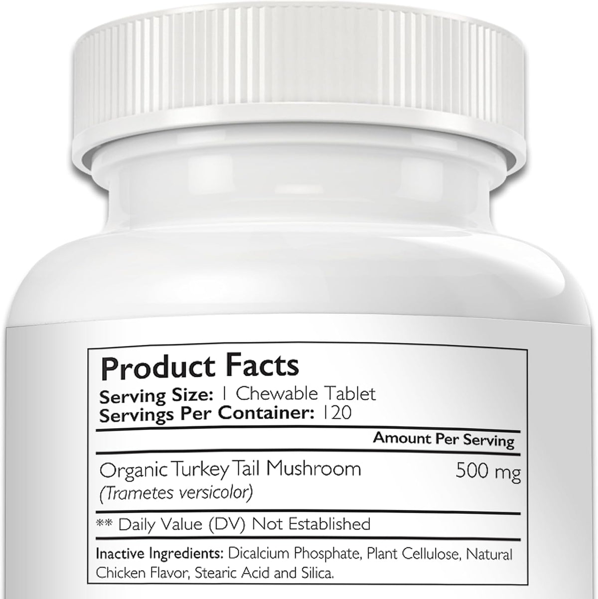 Nutrition Strength Organic Turkey Tail Mushroom for Dogs - 500mg Immune Support - 120 Chewable Tablets - görsel 9