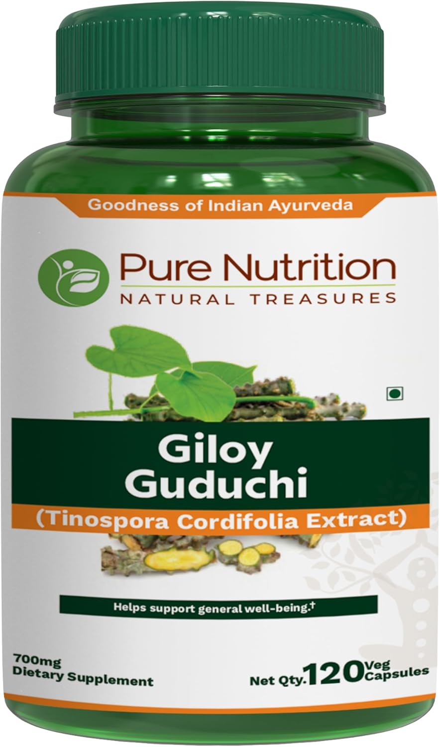 Pure Nutrition Giloy Guduchi Extract 700mg Capsule – 60-Day Supply - görsel 8