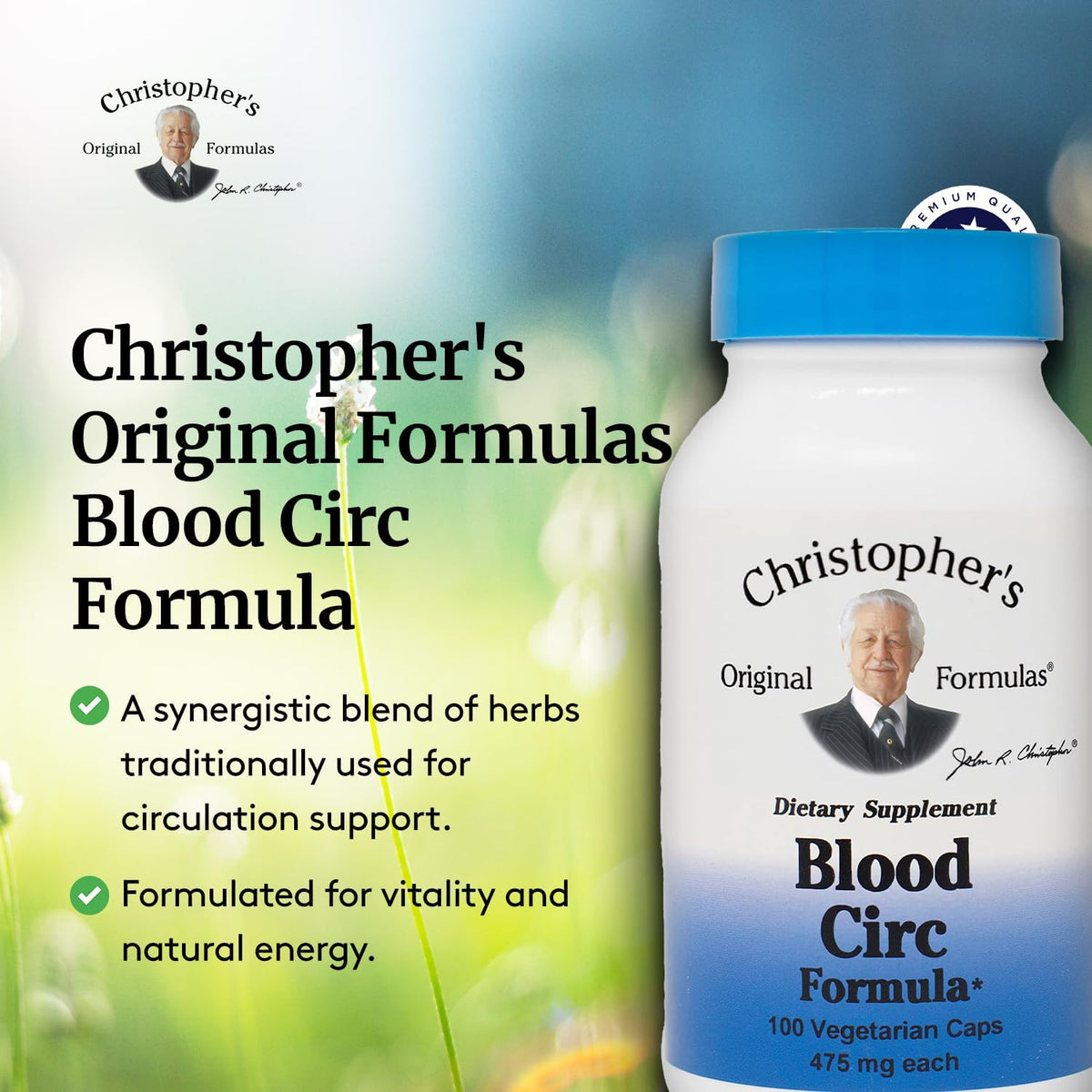 Christopher's Original Formulae Blood Circ Formula Capsules - Herbal Supplement for Circulation Support, 100 Count - görsel 4