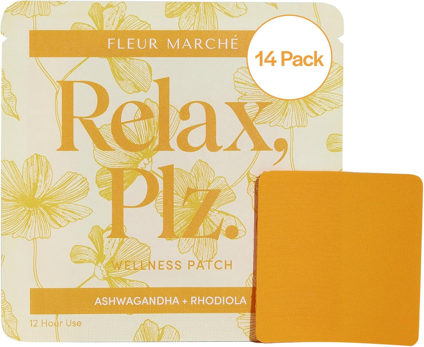 Fleur Marché Relax, Plz Botanical Patch – Calming Wellness Patch with Ashwagandha & Chamomile (7 Patches) - görsel 8