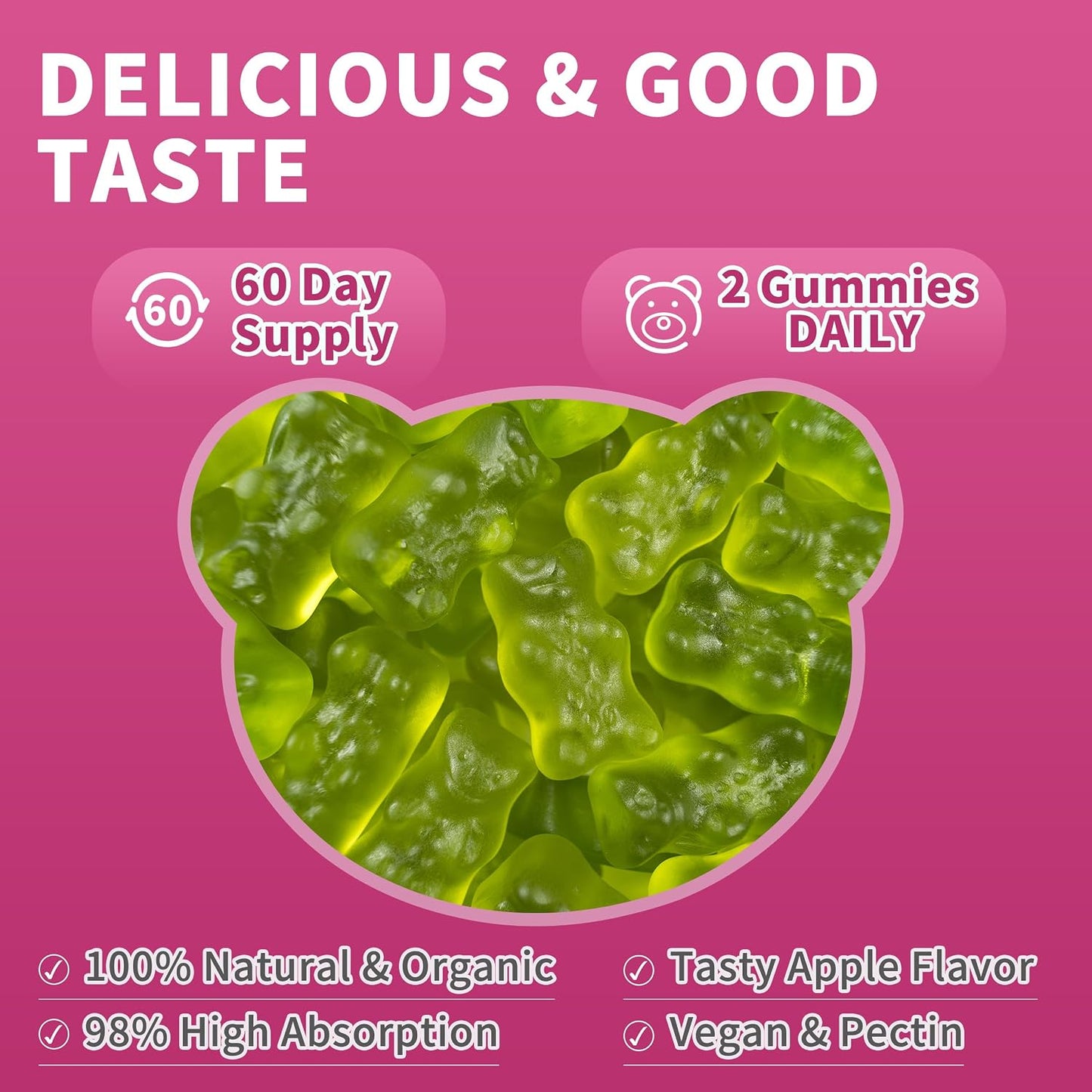 Cortisol Gummies for Women with Ashwagandha & Rhodiola Rosea - 120 Gummies - görsel 10
