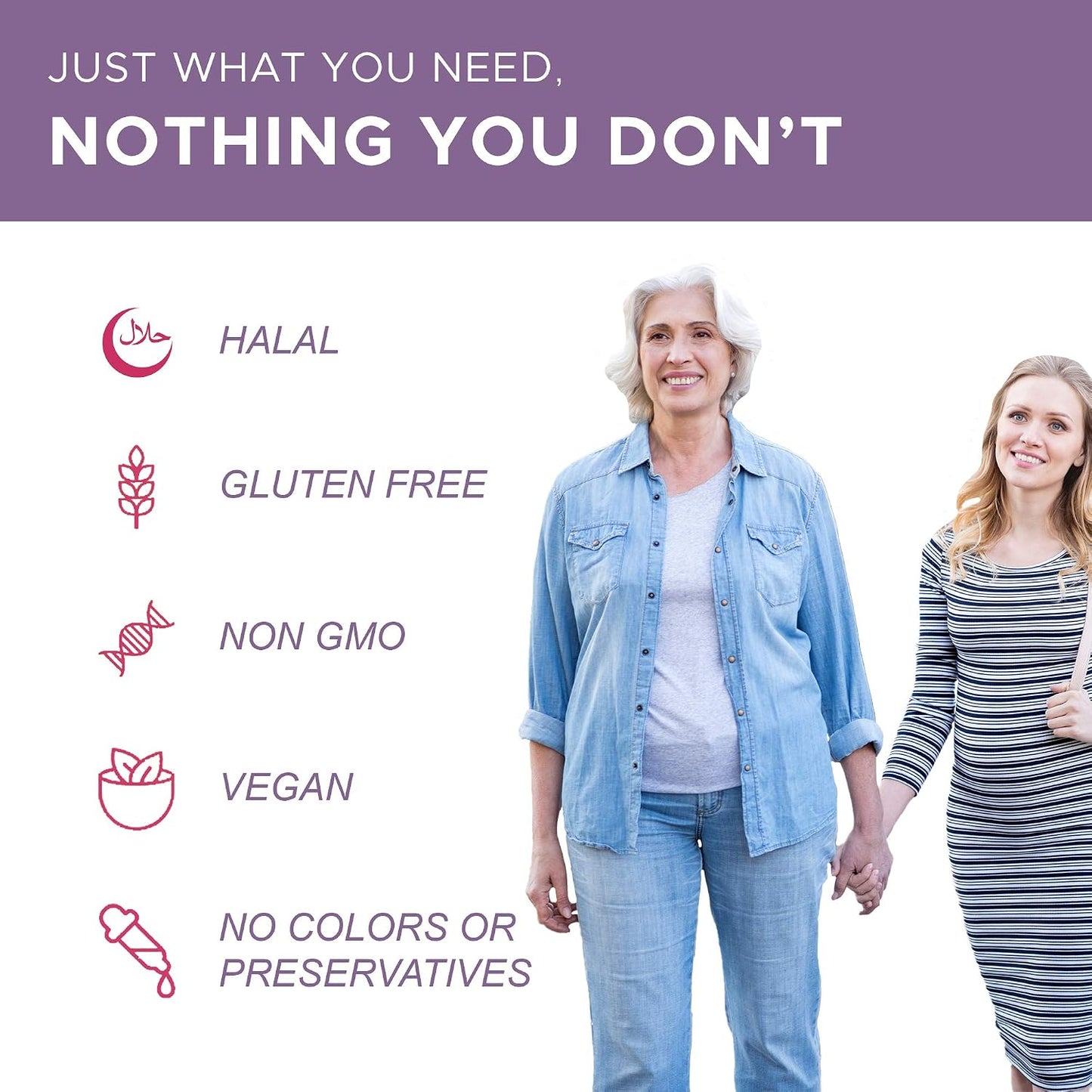 Noor Vitamins Halal Women's Multivitamin & Mineral – Vegan, Once Daily, 2-Month Supply - görsel 8