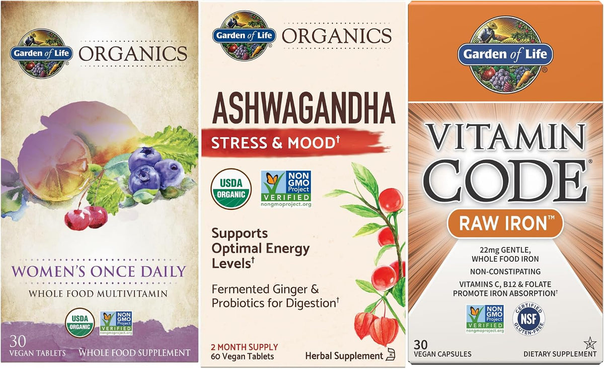 Garden of Life Organics Women's Multivitamin - Once Daily Whole Food Multi with Iron and Biotin, 60 Tablets - görsel 10