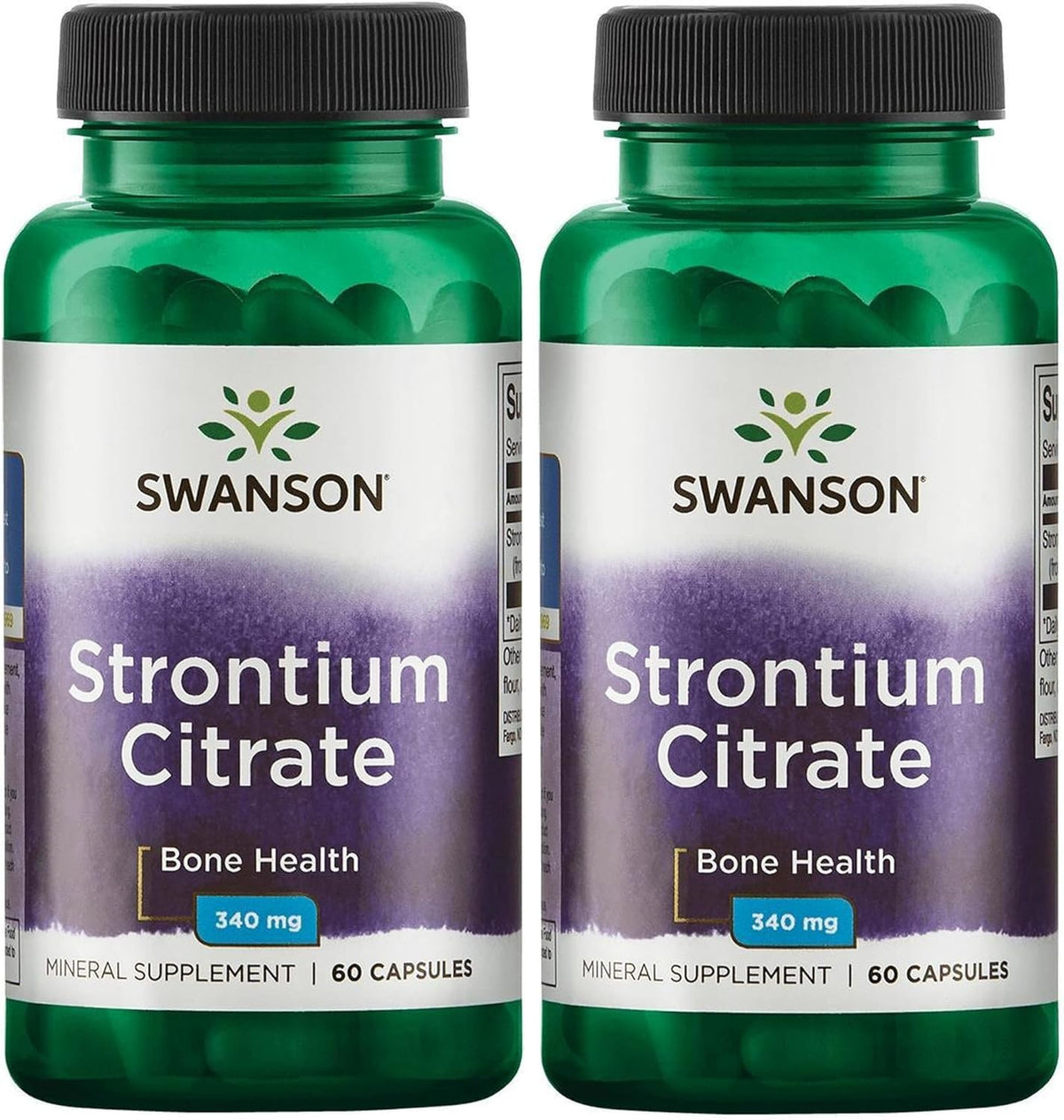 Swanson Strontium Citrate 340 mg 60 Capsules (3 Pack) - görsel 2