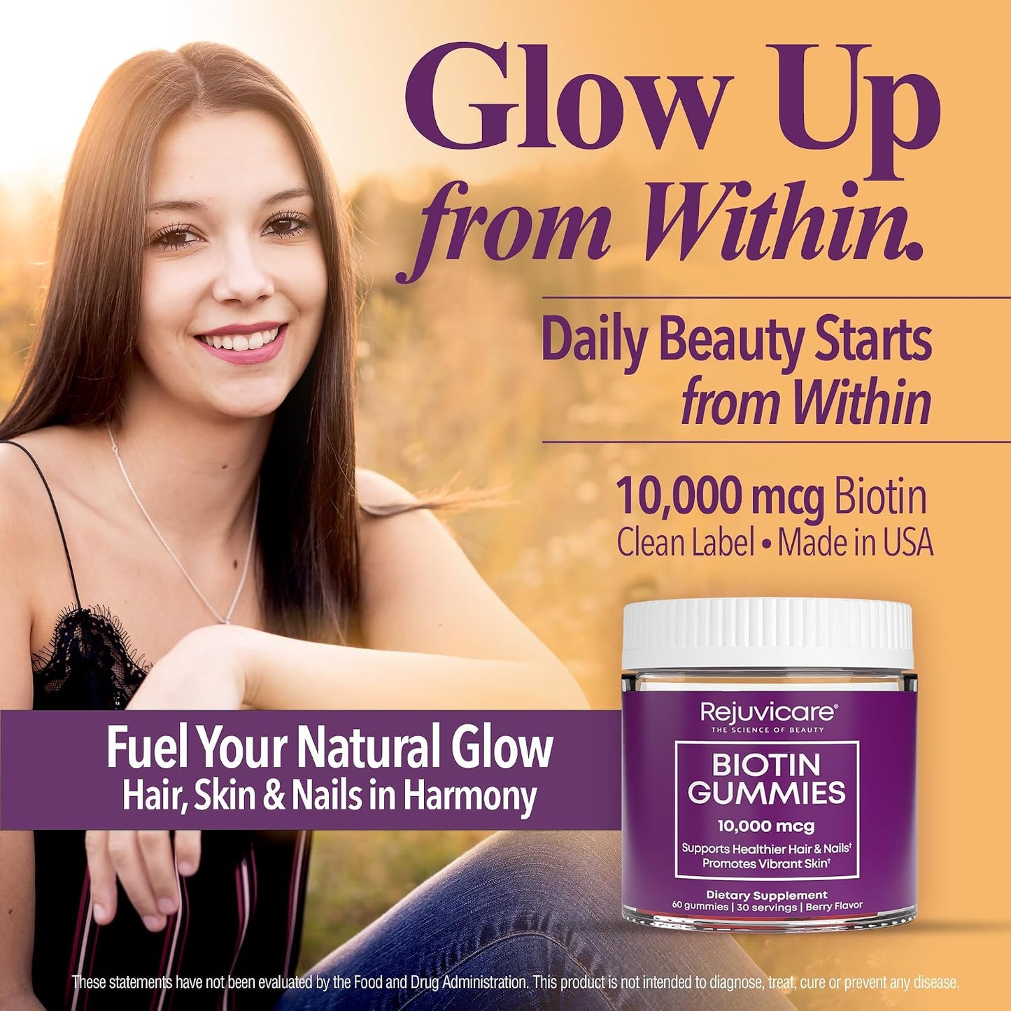 Windmill Rejuvicare Biotin Gummies, 10,000 mcg, Berry, 60 Count - görsel 7