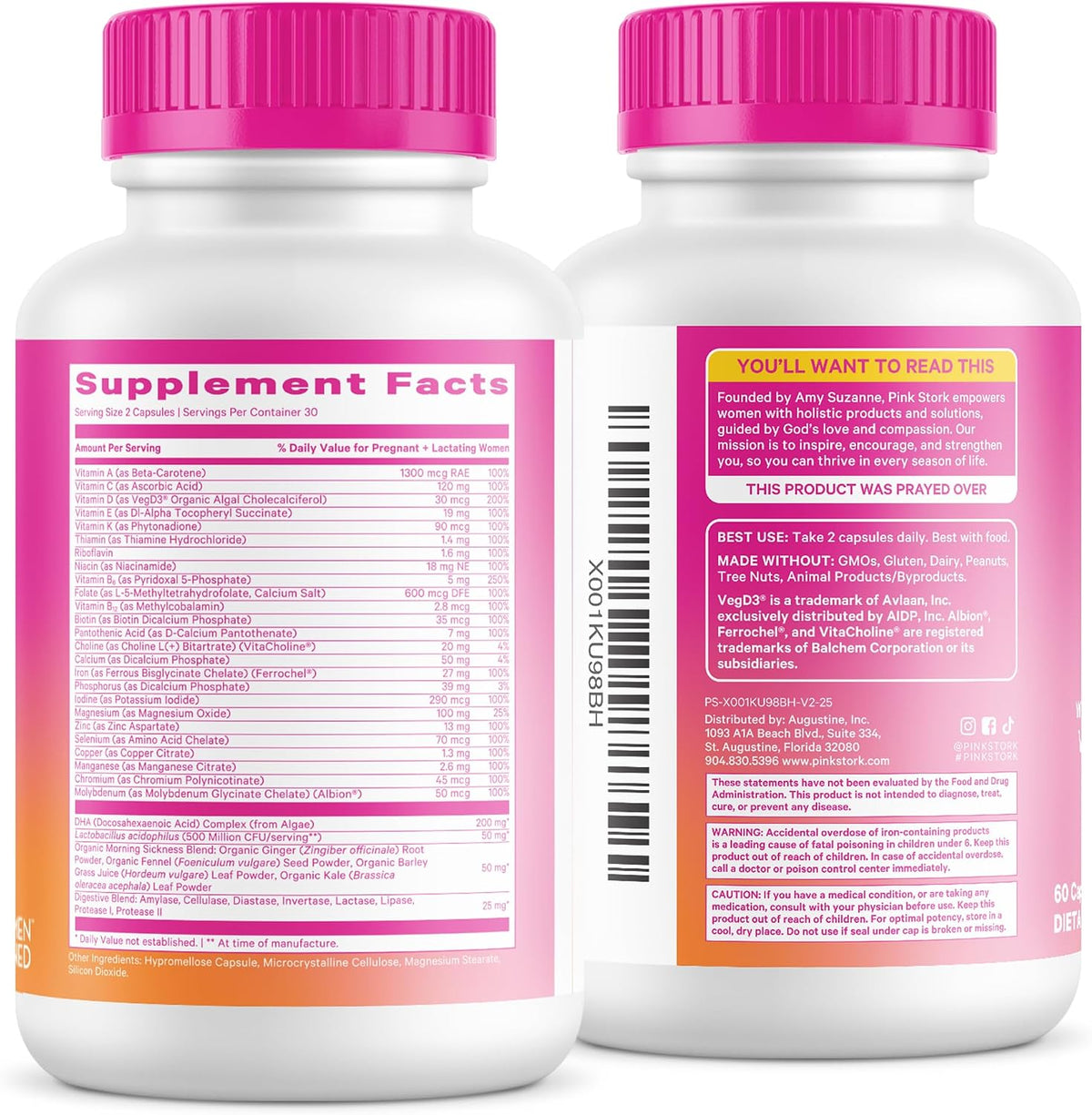 Pink Stork Premium Prenatal Vitamins for Women, 60 Capsules - görsel 9