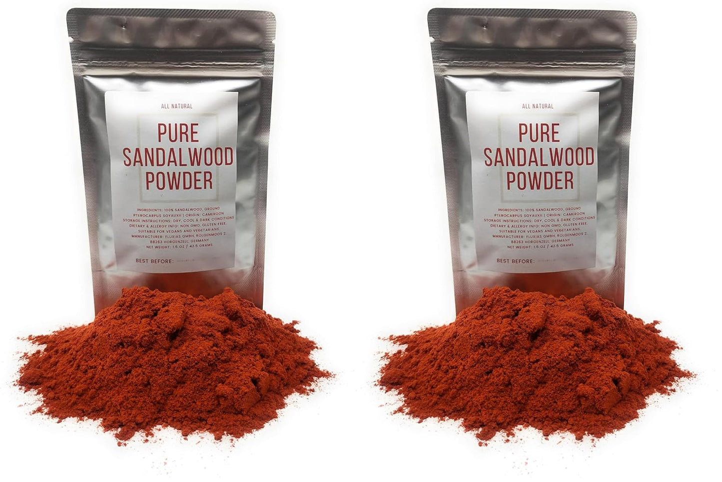 Pure Sandalwood Powder - 100% Natural Sandalwood Dust - Culinary Grade, Raw, Vegan, Non-GM - görsel 6