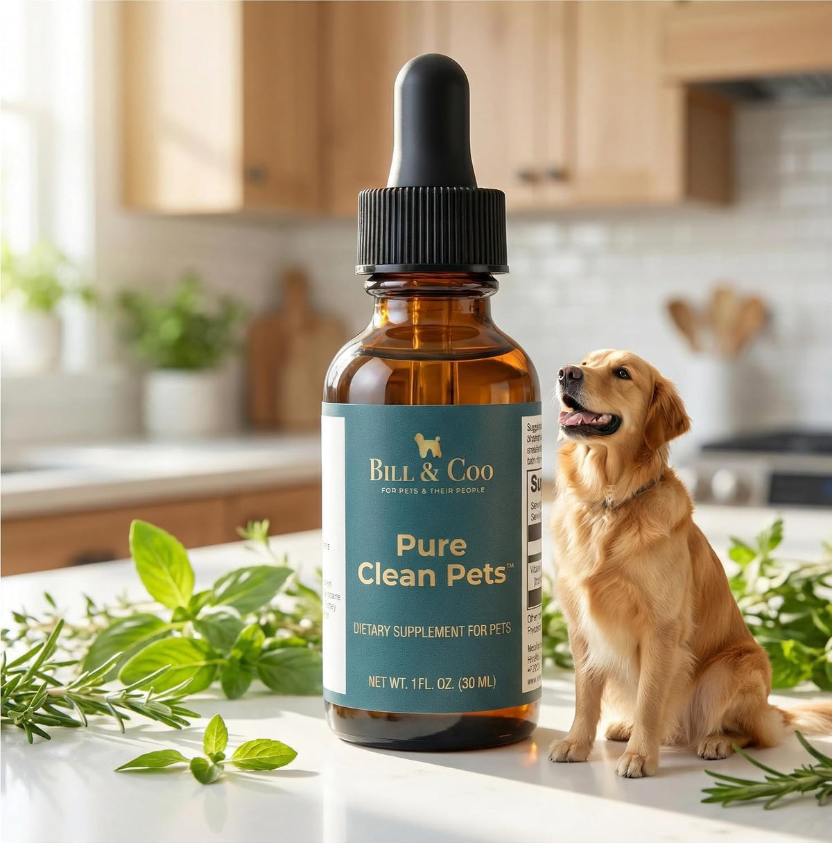 BILL & COO Pure Clean Pets Probiotics for Dogs – Detox & Heavy Metal Support with Vitamin C – 30 ml Liquid Drops - görsel 8