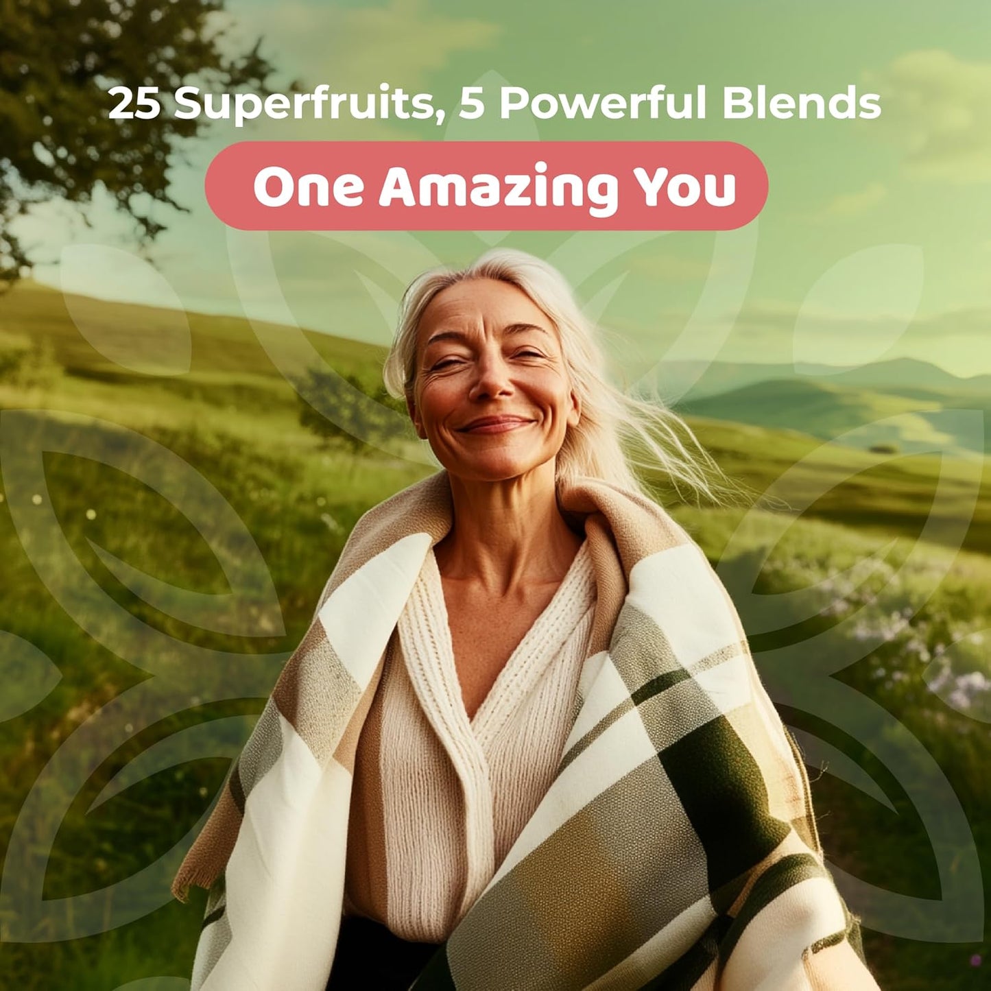 NATURES BLAST Reds - Metabolism and Energy Superfood Powder with 23 Red Fruits, 4 Adaptogens, Probiotics & Enzymes - Vegan Antioxidant Blend, 1 Bottle - görsel 10