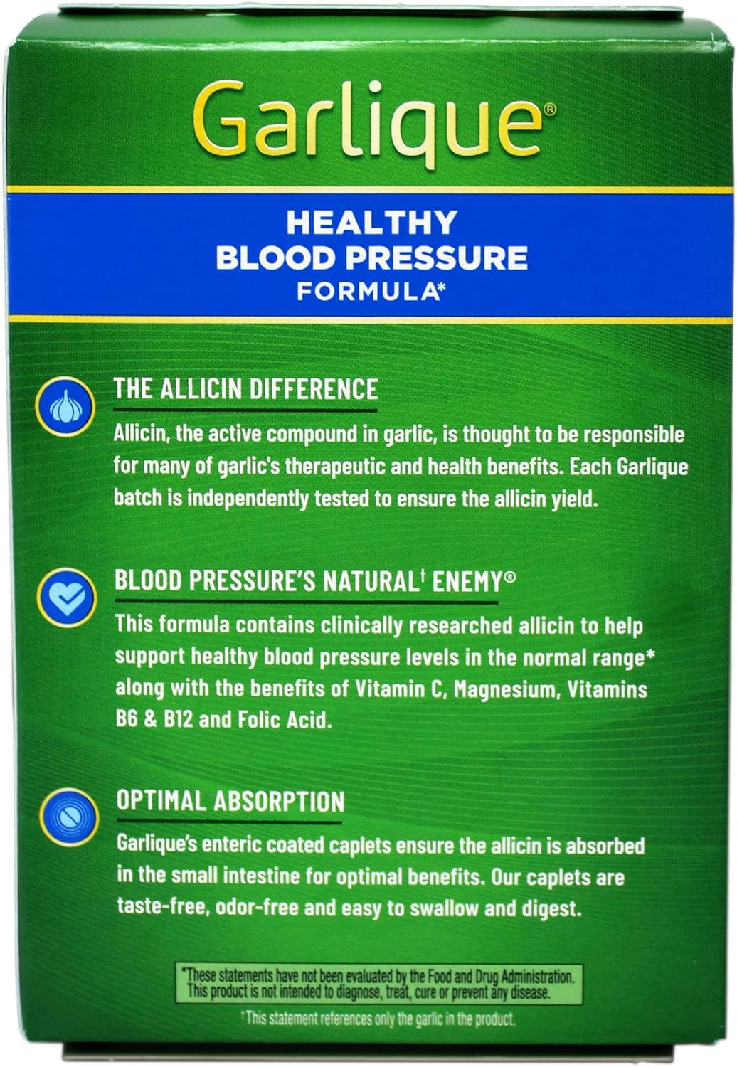 Garlique Healthy Blood Pressure Formula (60 Caplets, Pack of 2) - görsel 6