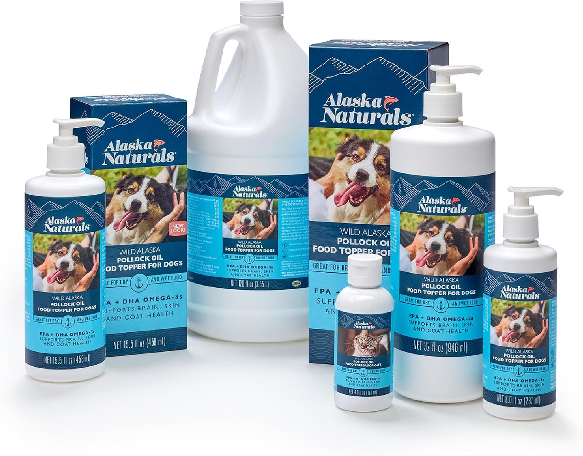 Sustainable Wild Alaskan Fish Oil for Dogs – EPA + DHA Omega-3 Supplement – 8 oz Pump – Image 5