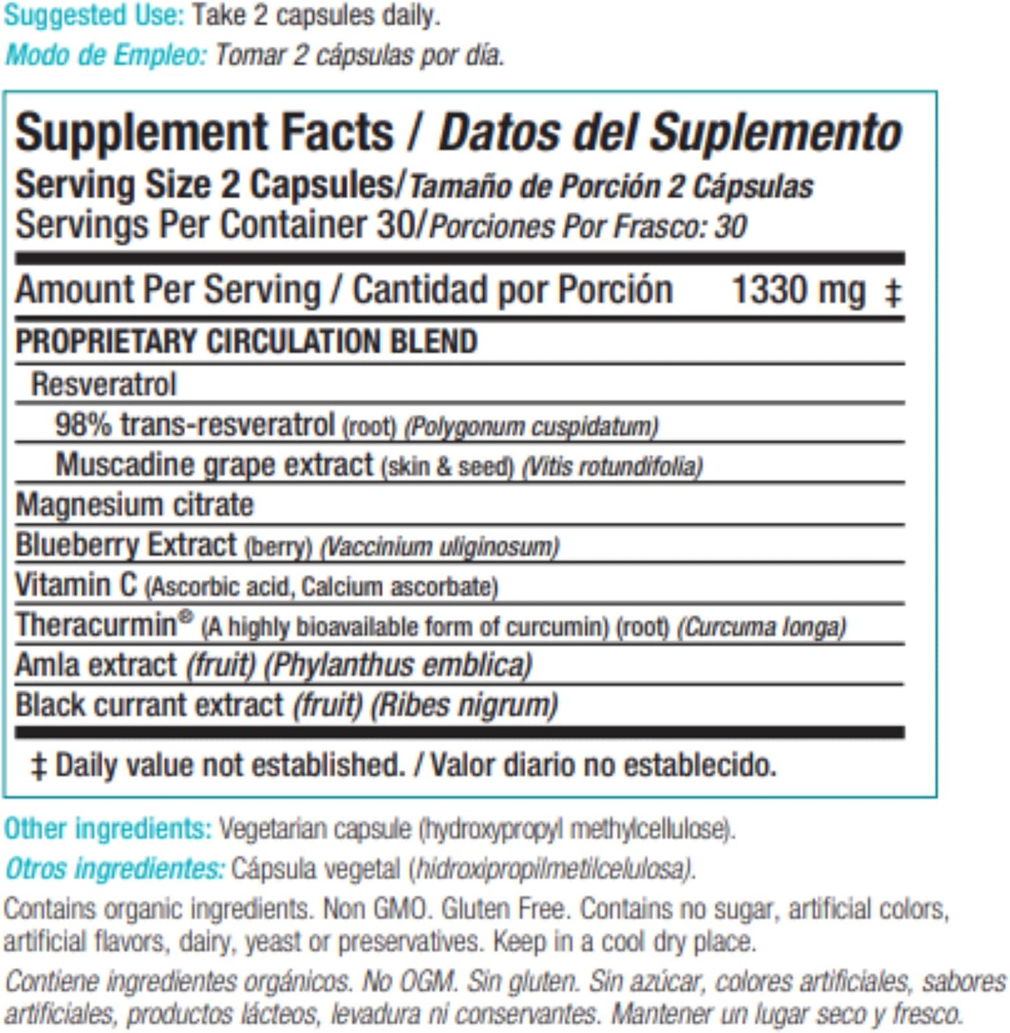 Stemflo Natural Stem Cell Support Supplement, Super-Antioxidants, Cardiovascular & Blood Pressure Support, 60 Capsules (2 Pack) - görsel 2