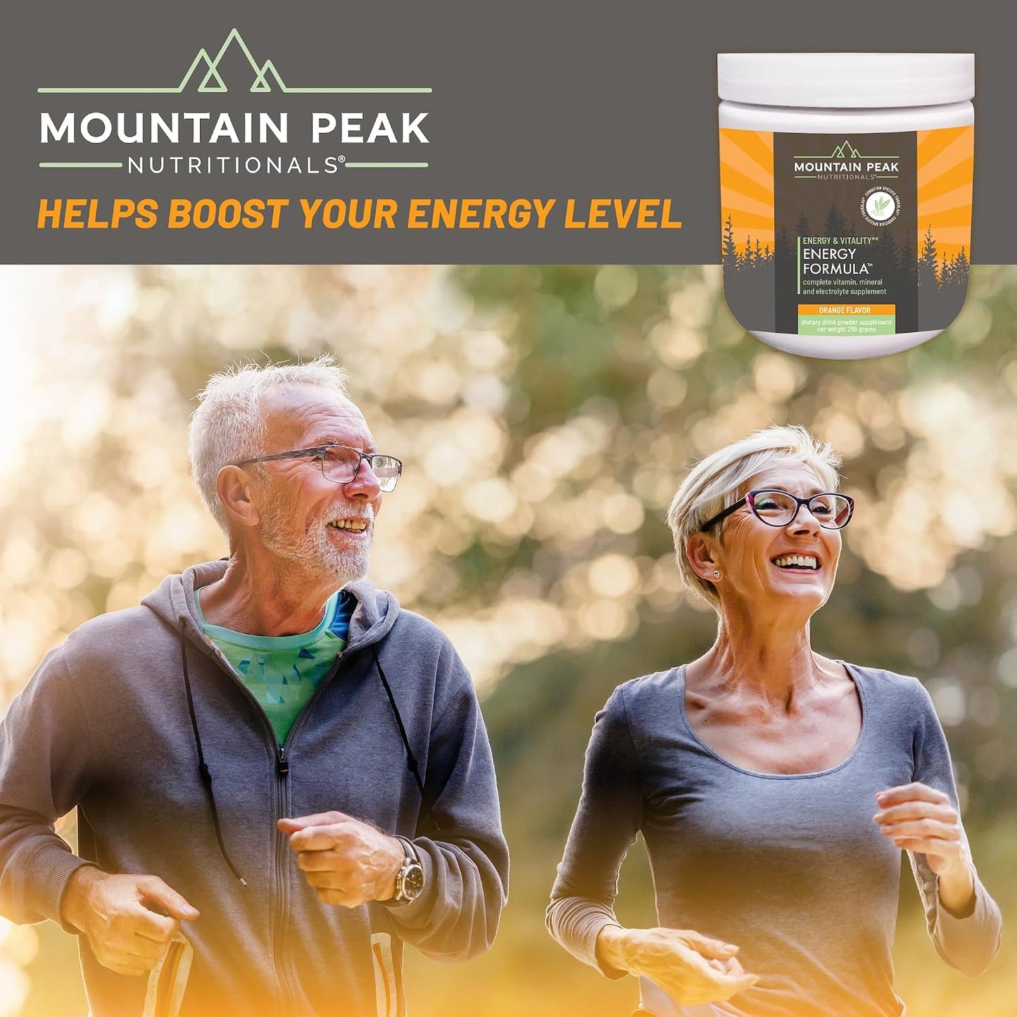 Mountain Peak Nutritionals Energy Formula - All-in-One Multi-Mineral Powder - Orange Flavour (255g, 30 Servings) - görsel 6