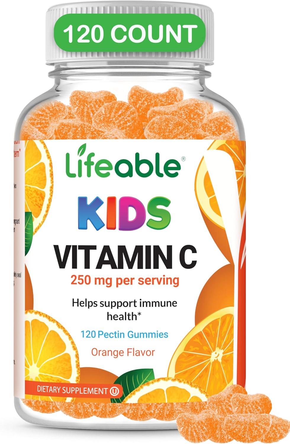 Doctors Finest Vitamin C Jellies for Kids – 250mg – Orange Flavour – 90 Jellies (45 Doses) - görsel 8