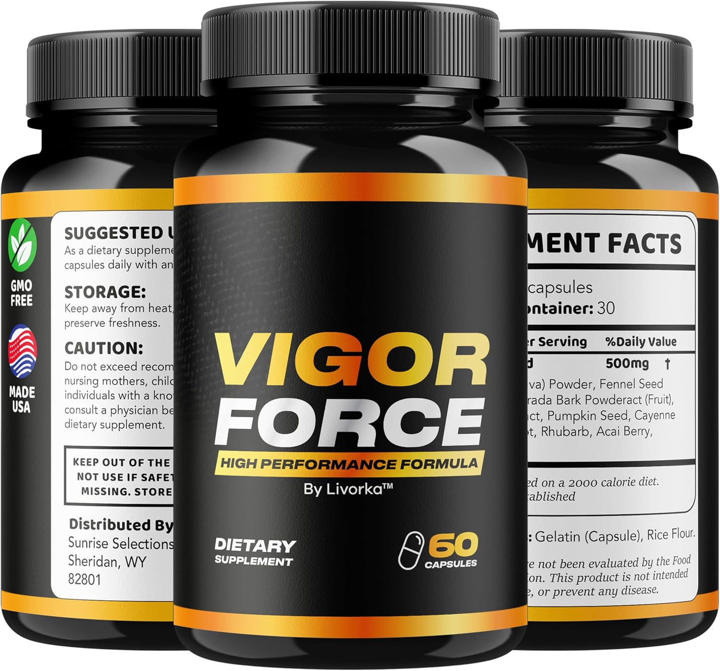 Vigour Force Pills - 60 Capsules - görsel 8