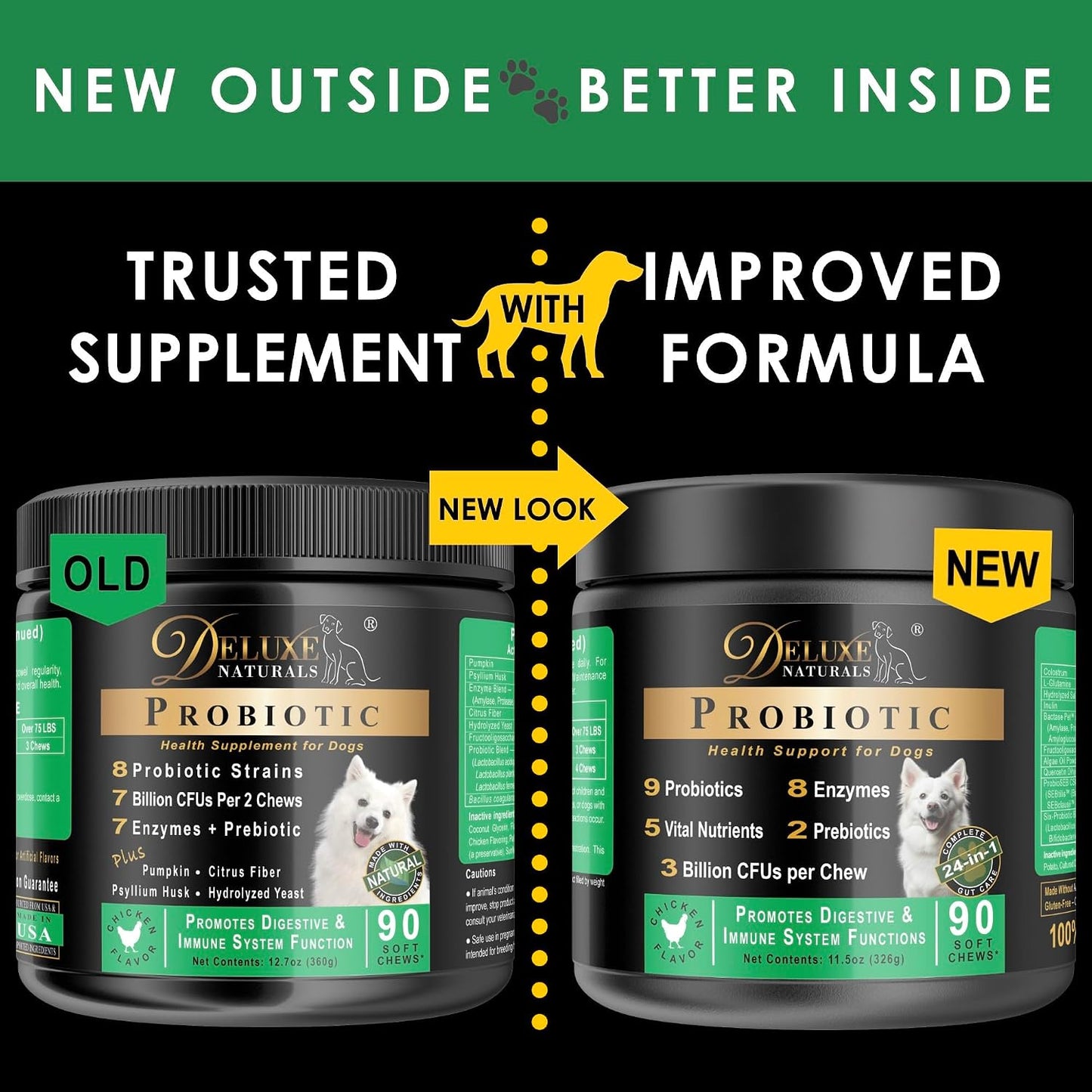 Deluxe Naturals Probiotic Soft Chews for Dogs – 270 Count (3 x 90ct) – Digestive & Immune Support – Chicken Flavour - görsel 10
