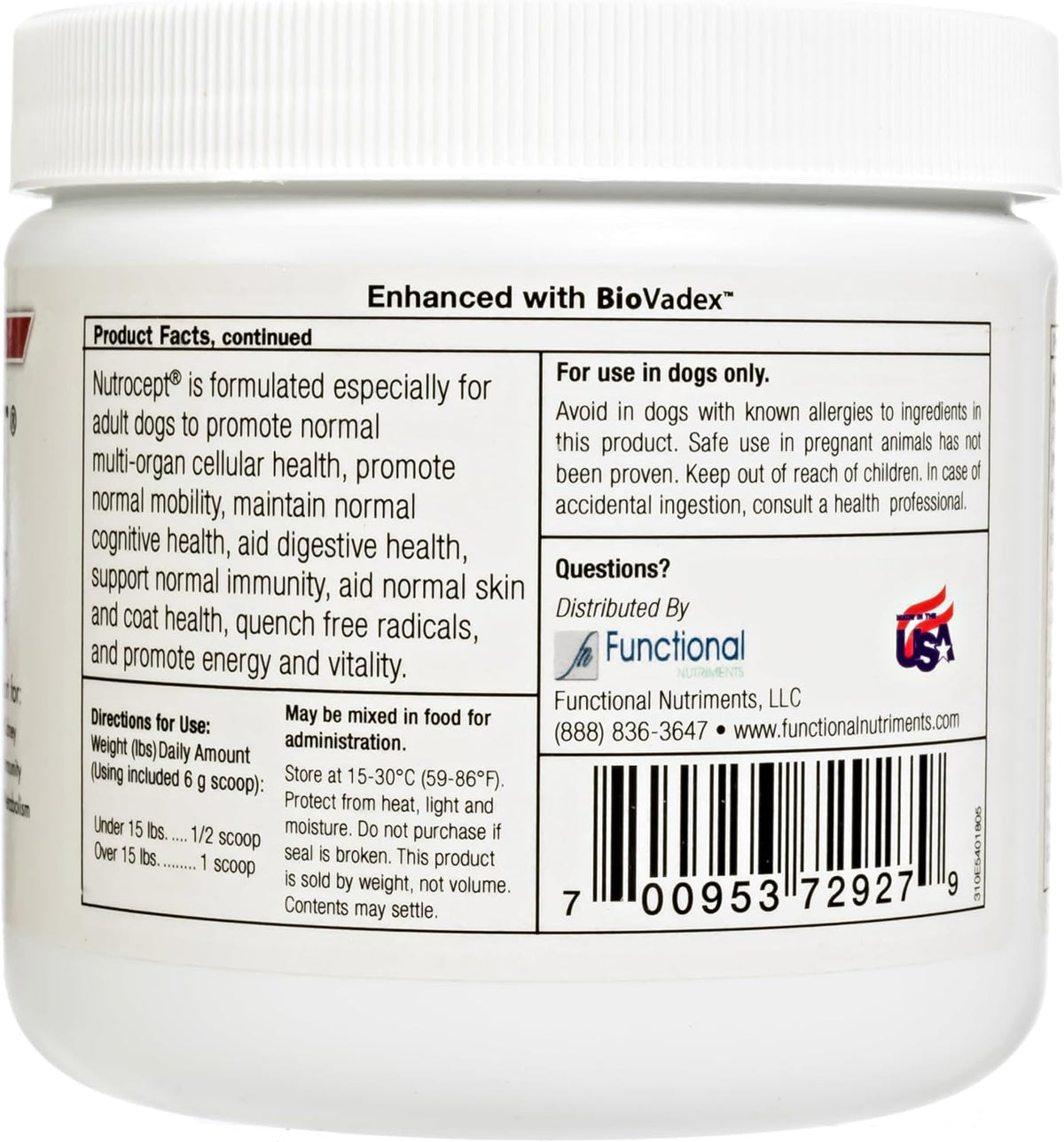Nutrocept Adult Dog Supplement and Organ – Energy and Vitality: Helps support normal energy levels for an active – Image 4