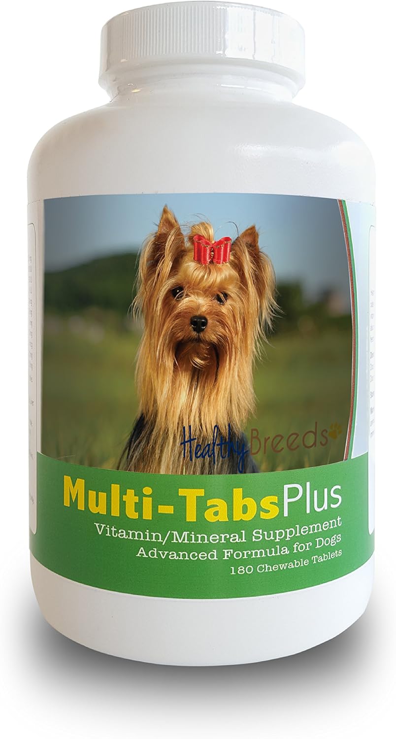 Healthy Breeds Yorkshire Terrier Multi-Tabs Plus Chewable Tablets 180 Count - görsel 1