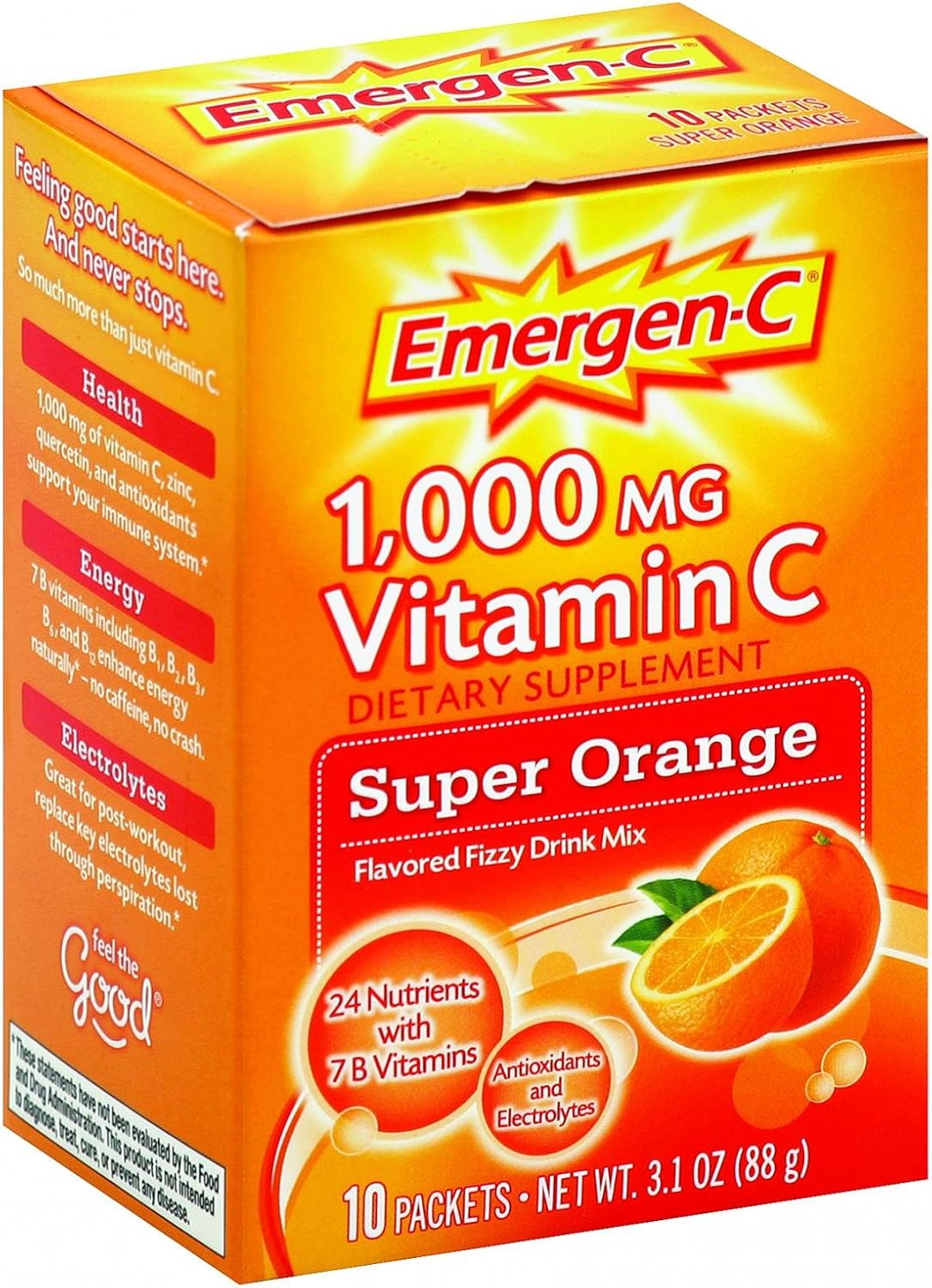 Emergen-C Super Orange 10 Sachets - görsel 1