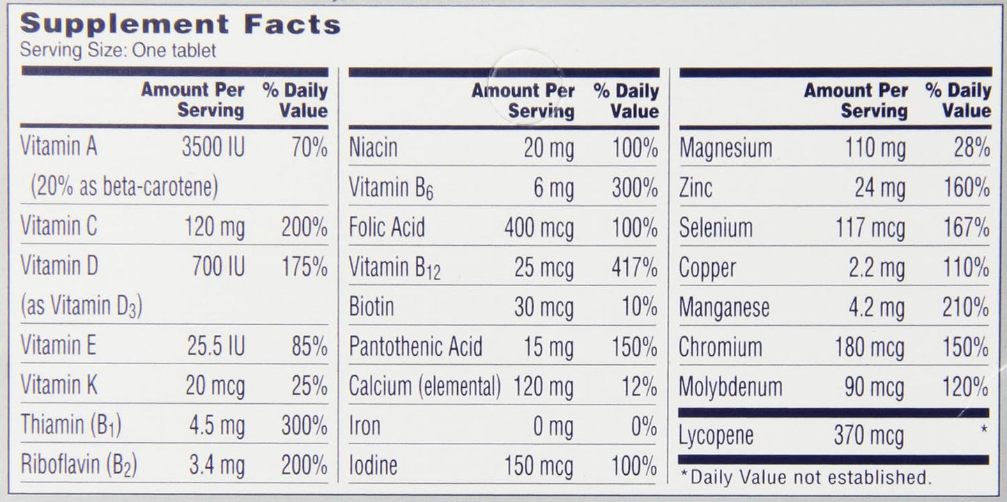 One A Day Men's 50+ Healthy Advantage Multivitamin, 65 Tablets - görsel 10