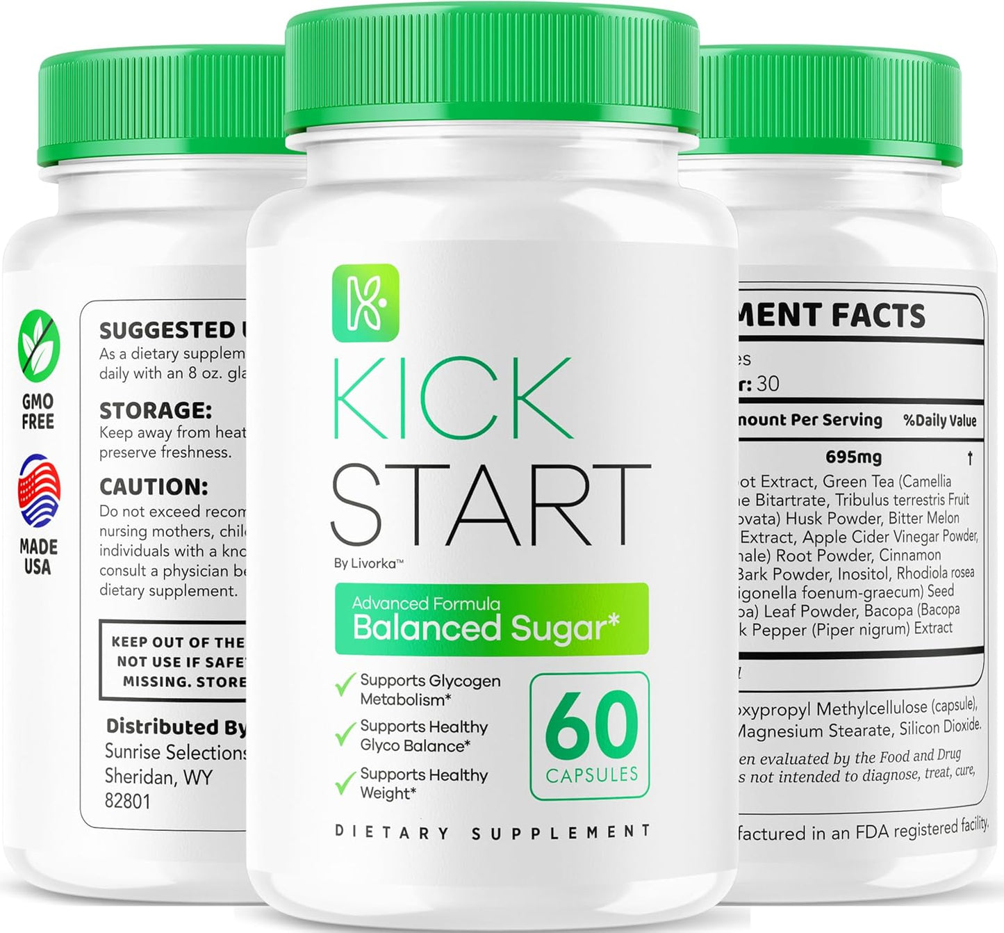 Kick Start Glyco Optimiser Capsules (60 Capsules) - görsel 9