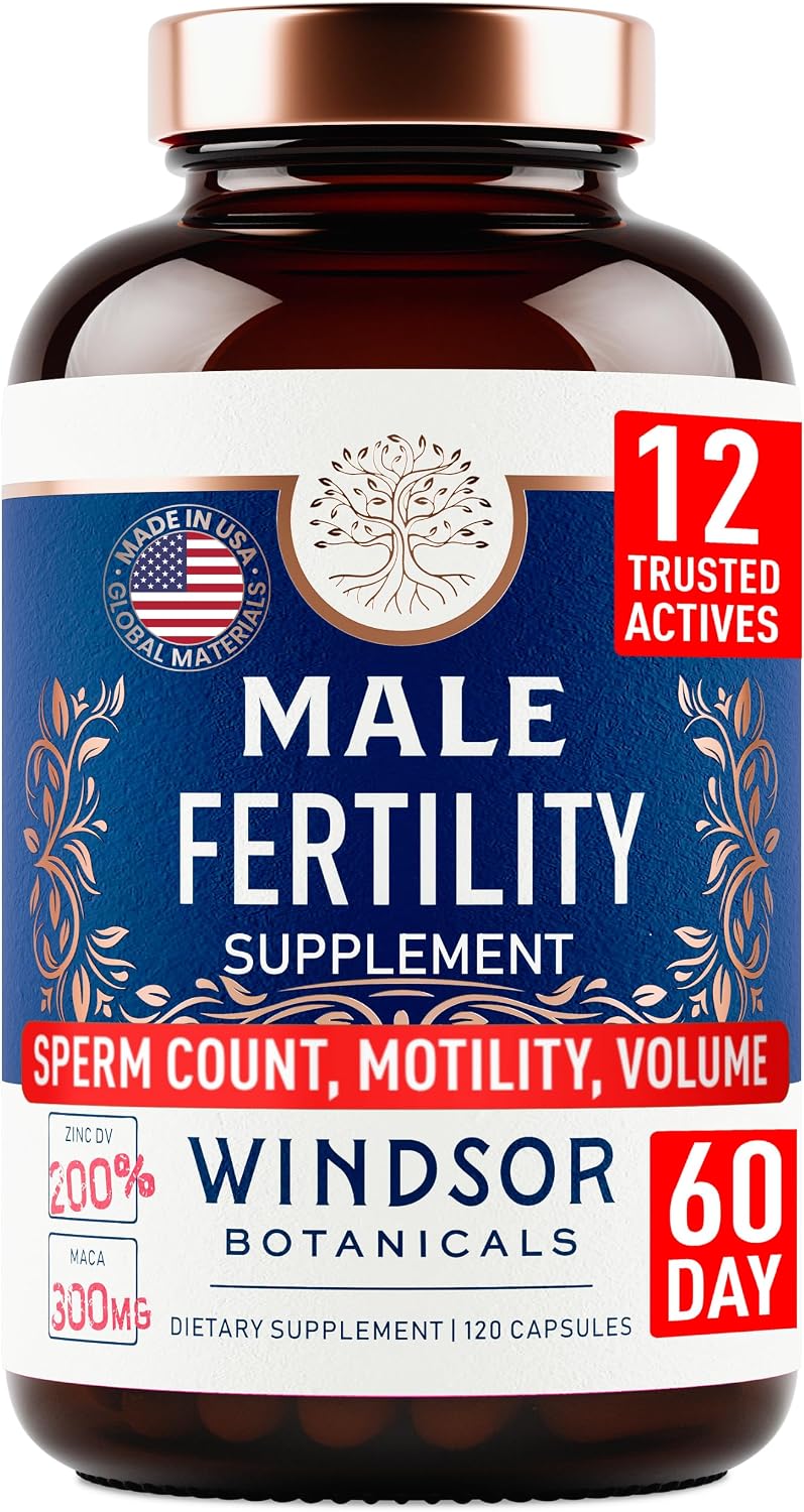 Fertility Supplements for Men – Prenatal Vitamins with Zinc, Maca, Ashwagandha, L-Arginine and Natural Extracts – Male – Image 8