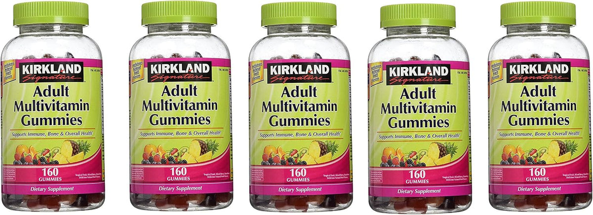 Kirkland Signature Adult Multi Gummies, 160 Count (Pack of 5) - görsel 1