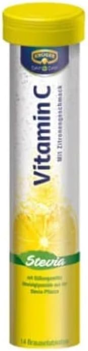 Kruger Day by Day Vitamin C Effervescent Tablets, 14 Tablets, Lemon Flavour - görsel 1