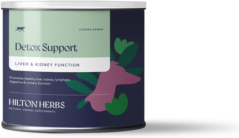 Hilton Herbs Canine Detox Support Herbal Liver Function Supplement for Dogs, 4.4 oz Tub - görsel 1