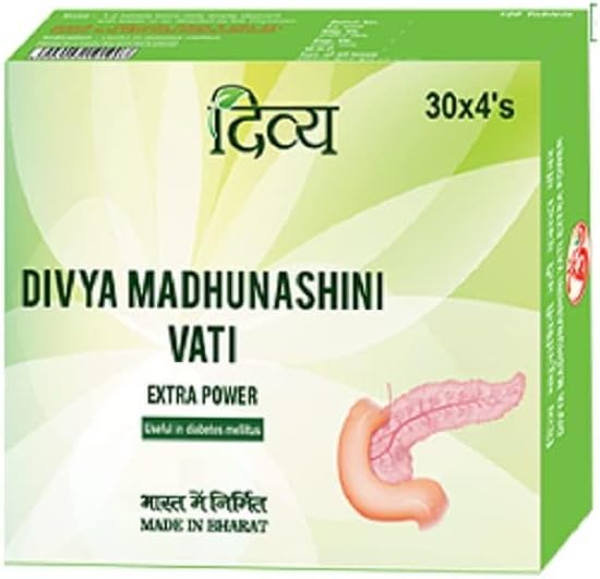 Patanjali Divya Madhunashini Vati Extra Power - 120 Tablets (30 Tab x 4) - görsel 1
