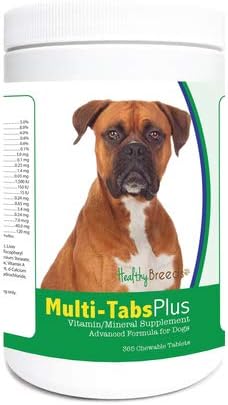 Healthy Breeds Boxer Multi-Tabs Plus Chewable Tablets (180 Count) - görsel 1