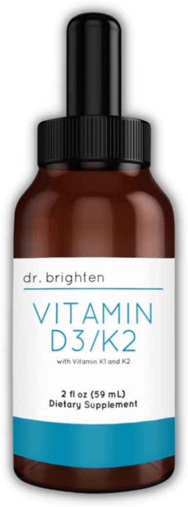 Dr. Brighten Vitamin D3/K2 – Highly Concentrated Liquid Drops – 60 ml - görsel 1