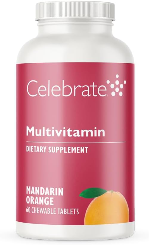 Celebrate Vitamins Bariatric Multivitamin Chewable, Iron-Free – Orange (60 Tablets) - görsel 1