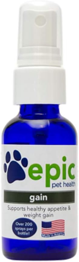 Gain All-Natural Liquid Supplement to Help Stimulate Appetite in Sick Pets (2 fl oz / 60 ml Spray)