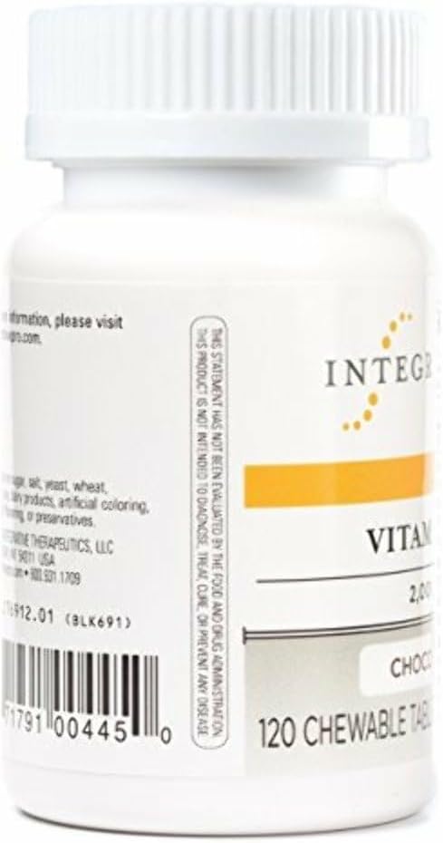 Integrative Therapeutics Vitamin D3 2,000 IU Chewable Tablets – Bone Health & Immune Support - görsel 4