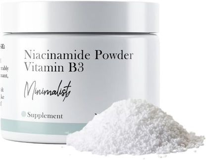 Minimalist Niacinamide Powder (56 g), Flush-Free Vitamin B3 Supplement