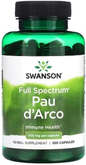 Swanson PAU d'Arco 500 mg, 100 Capsules - görsel 1
