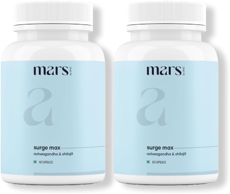 Mars Surgemax Natural Capsules with Shilajit and Safed Musli, 120 Capsules (Pack of 2) - görsel 1