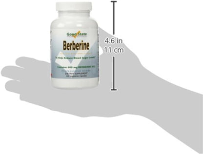 Good State Berberine HCL 400mg, 120 Vegetarian Capsules