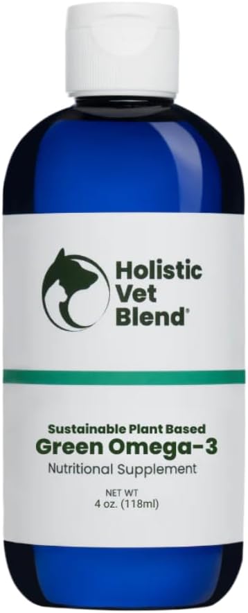 Holistic Vet Blend Green Omega-3 Oil for Pet Owners, Pure Marine Algae Supports Skin, Coat, Joint Health, Immune System, Heart, Kidney Function - görsel 1